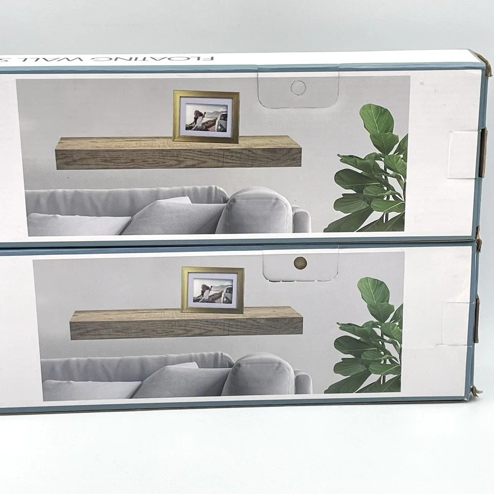 NEW‎ Set Of 2 Floating Wall Shelf 18